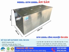 Bể tách mỡ Inox 304 dung tích 1000 lít âm sàn (Dự án)