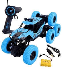 Xe địa hình điều khiển leo dốc 6 bánh chạy 15km RockCrawler pin sạc ST105