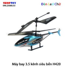 Máy bay điều khiển siêu bền đèn led chữ helicopter rc led H420