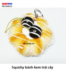 Squishi bánh mì kem trái cây 9cm