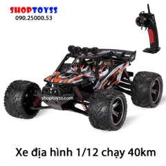 Xe Địa HÌnh Tốc Độ Cao Truck 1/12 chạy 45km 9120 vượt nước