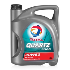 Nhớt ô tô cao cấp TOTAL QUARTZ 3000 SAE chai 4L