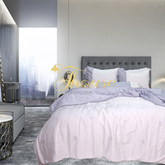 Bộ ga gối drap giường lụa tencel siêu mềm mịn Hàn Quốc Julia 854