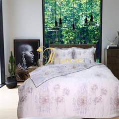 Bộ chăn ga gối lụa Hàn Quốc, drap trải giường siêu mát mịn Julia 871