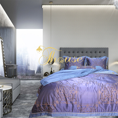 Bộ chăn ga gối ra giường lụa tencel siêu mềm mịn Hàn Quốc Julia 874BC