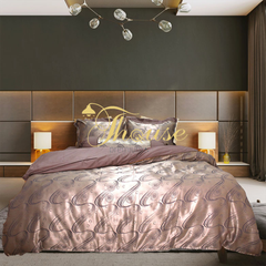 Bộ chăn ga gối ra giường satin gấm tơ tằm Hàn Quốc Julia 722