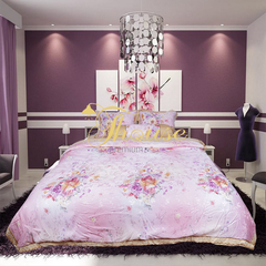Bộ chăn ga gối ra giường lụa tencel siêu mềm mịn Hàn Quốc Julia 822BC
