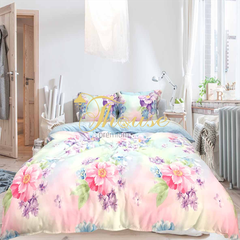 Bộ chăn ga gối ra giường lụa tencel siêu mềm mịn Hàn Quốc Julia 856