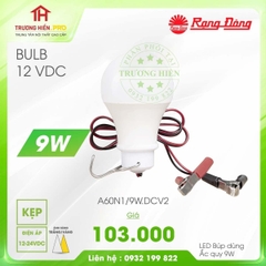 ĐÈN LED BULB  RẠNG ĐÔNG 12DVC A60N1/9.DCV2