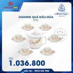 BỘ TRÀ- CÀ PHÊ JASMINE QUẢ ĐẦU MÙA 0.7L MINH LONG