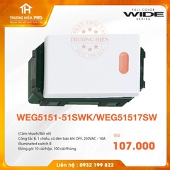 CÔNG TẮC CẮM NHANH/BẮT VÍT WIDE SERIES  PANASONIC WEG5151-51SWK/WEG51517SW 