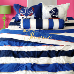 Bộ chăn ga gối drap giường 100% cotton sợi bông Hàn Quốc Julia 215