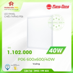 ĐÈN LED PANEL VUÔNG RẠNG ĐÔNG 40W P06 600x600/40W