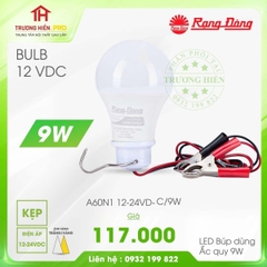 ĐÈN LED BULB  RẠNG ĐÔNG 12DVC A60N1 12-24VD-C/9W