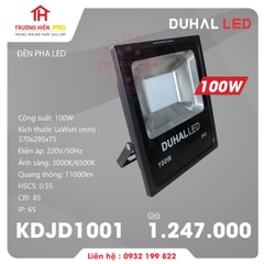 ĐÈN PHA LED DUHAL 100W KDJD1001