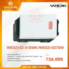CÔNG TẮC CẮM NHANH/BẮT VÍT WIDE SERIES  PANASONIC WEG5152-51SWK/WEG51527SW