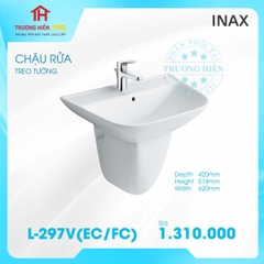 CHẬU RỬA TREO TƯỜNG INAX L- 297V (EC/FC)