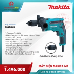 MÁY KHOAN BÚA MAKITA M8104B - 430W
