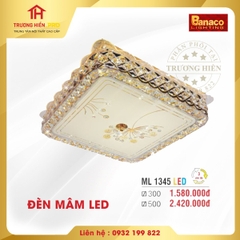 ĐÈN MÂM LED BANACO ML 1345 VUÔNG 500 * 500