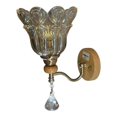 ĐÈN VÁCH ĐẾ GỖ PHA LÊ