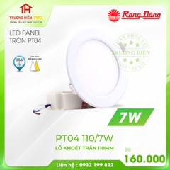 ĐÈN LED PANEL TRÒN RẠNG ĐÔNG 7W PT04 110/7W