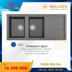 CHẬU RỬA  ĐÁ MALLOCA TITANIUM K-50073