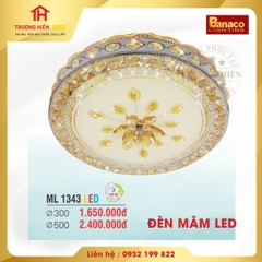 ĐÈN MÂM LED TRÒN  BANACO ML 1343LED