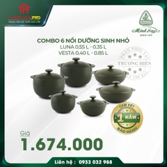 COMBO 6 NỒI DƯỠNG SINH NHỎ MINH LONG