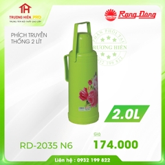 PHÍCH NƯỚC TRUYỀN THỐNG RẠNG ĐÔNG  2 LÍT RD-2035 N6