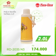 PHÍCH NƯỚC TRUYỀN THỐNG RẠNG ĐÔNG  2 LÍT RD-2035 N3