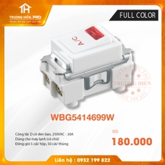 CÔNG TẮC D CÓ ĐÈN BÁO FULL COLOR WHITE PANASONIC WBG5414699W