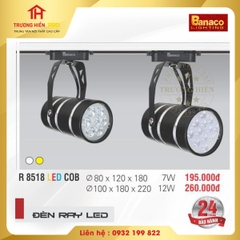 ĐÈN THANH RAY BANACO R 8518 LED COB 12W ĐEN