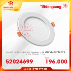 ĐÈN LED PANEL TRÒN ĐỔI MÀU ĐIỆN QUANG ĐQ LEDPN04 127CS 170 12W