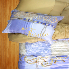 Bộ chăn ga gối ra giường lụa tencel siêu mềm mịn Hàn Quốc Julia 836
