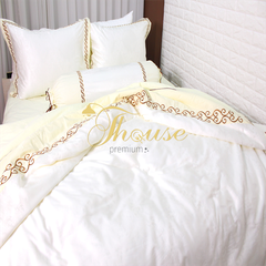 Bộ chăn ga gối ra giường satin gấm tơ tằm Hàn Quốc Julia 717BG