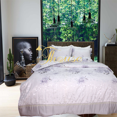 Bộ chăn ga gối lụa Hàn Quốc, drap trải giường siêu mát mịn Julia 809