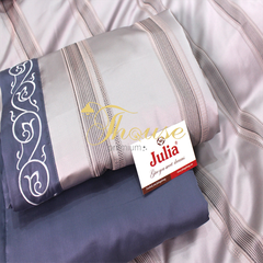 Bộ chăn ga gối ra giường lụa tencel siêu mềm mịn Hàn Quốc Julia 879BC