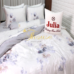 Bộ chăn ga gối ra giường lụa tencel siêu mềm mịn Hàn Quốc Julia 869BC