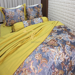 Bộ chăn ga gối ra giường satin gấm tơ tằm Hàn Quốc Julia 767
