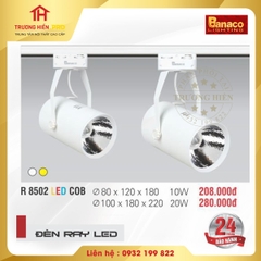 ĐÈN THANH RAY BANACO R 8502 LED COB 10W TRẮNG