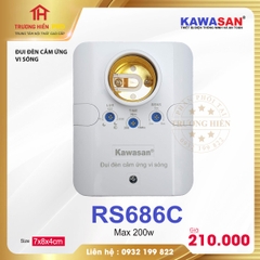 ĐUI ĐÈN CẢM ỨNG VI SÓNG RS686C KAWASAN