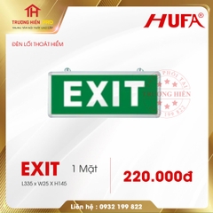 ĐÈN LỐI THOÁT HIỂM 1 MẶT HUFA EXIT L355*W25*H145