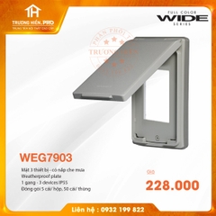 MẶT 3 THIẾT BỊ - CÓ NẮP CHE WIDE SERIES  PANASONIC WEG7903