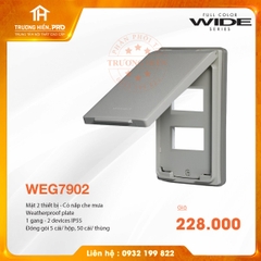 MẶT 2 THIẾT BỊ -  CÓ NẮP CHE WIDE SERIES  PANASONIC WEG7902