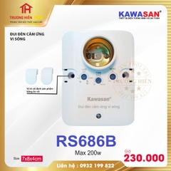 ĐUI ĐÈN CẢM ỨNG VI SÓNG RS686B KAWASAN