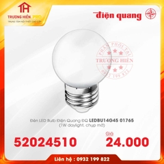 ĐÈN LED BULD ĐIỆN QUANG CÔNG SUẤT NHỎ ĐQ LEDBU14G45 1W 01765