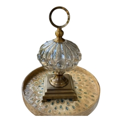 Lọ pha lê màu trà decor