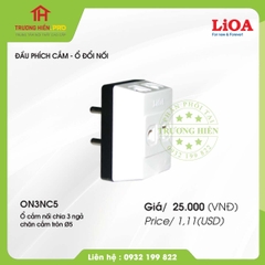 Ổ CẮM NỐI CHIA NGÃ 3 CHÂN CẮM TRÒN 2 CHẤU LiOA ON3NCD5