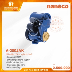 MÁY BƠM NƯỚC TĂNG ÁP PANASONIC A-200JAK