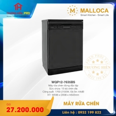 MÁY RỬA CHÉN ĐỘC LẬP MALLOCA WQP12-7635BS